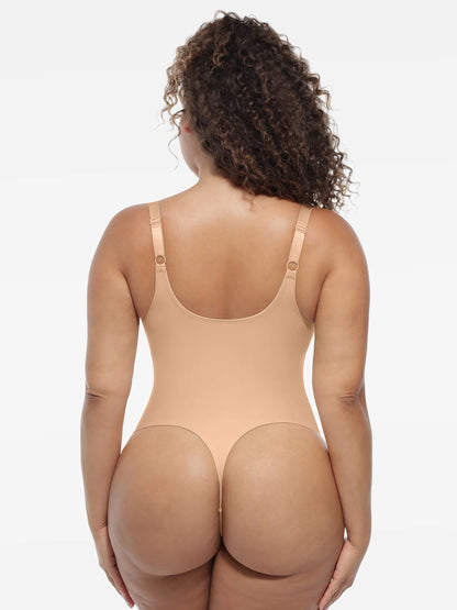 Willluxe Deep V-Neck Shapewear Bodysuit