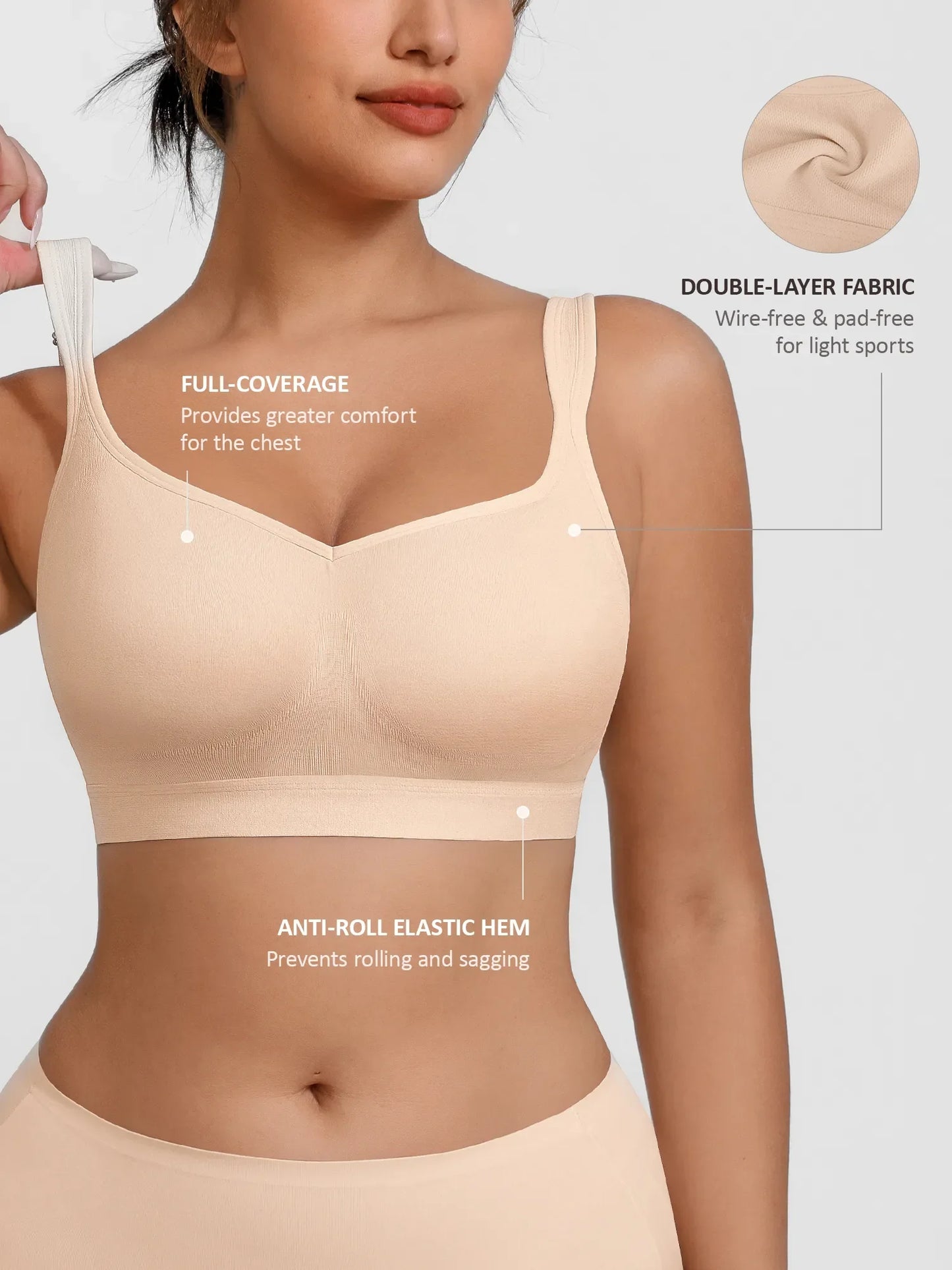 Willluxe Full Coverage Smoothing Wireless Bra