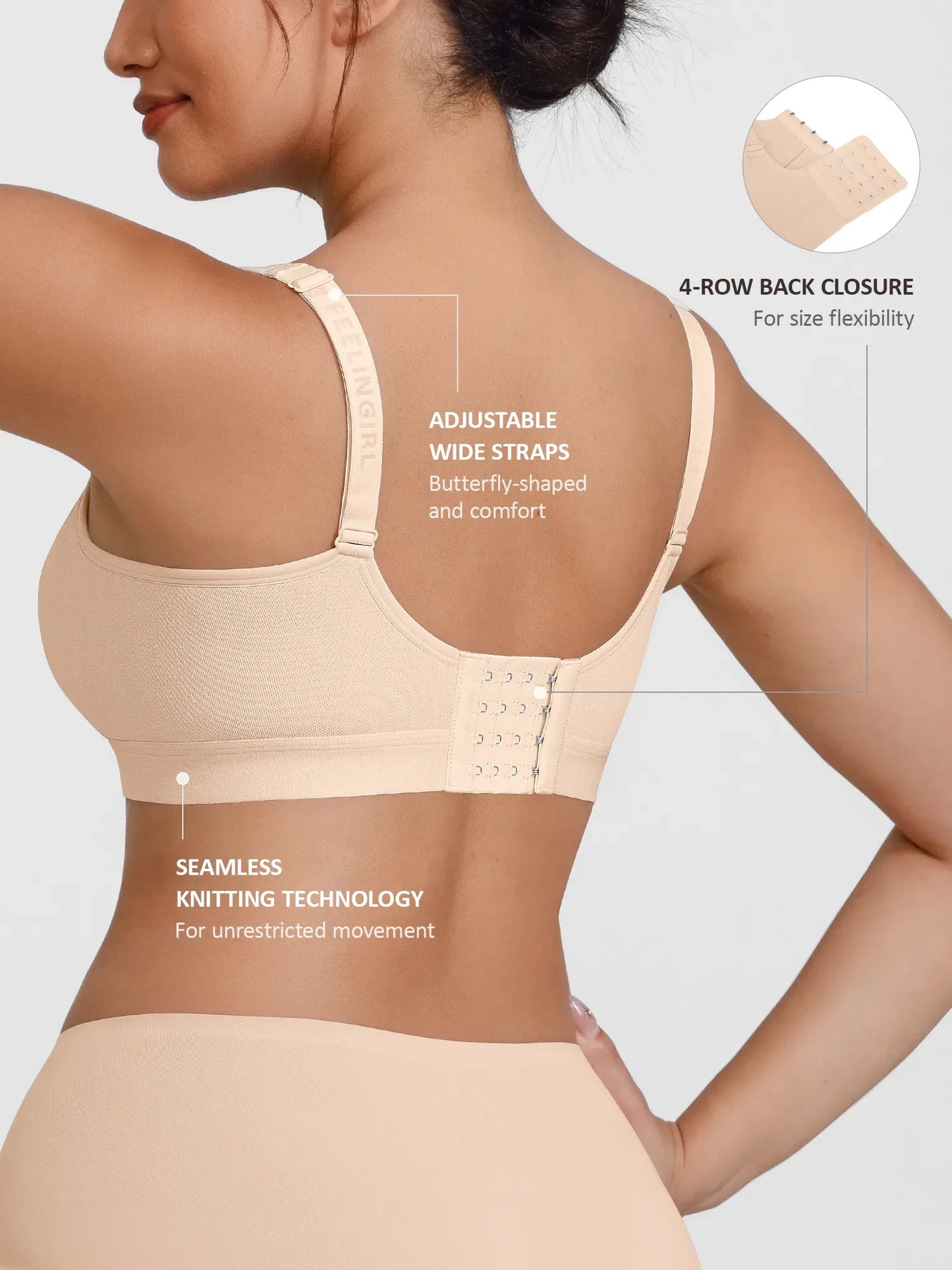 Willluxe Full Coverage Smoothing Wireless Bra