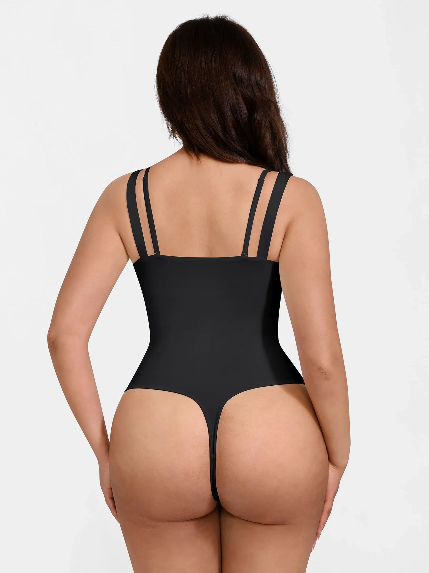 Willluxe Lace-Trimmed Deep V Bodysuit