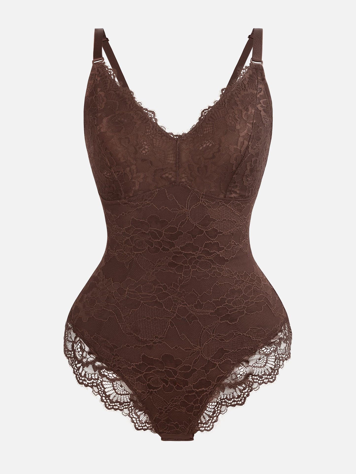Willluxe Lace V Neck Full Bodysuit Underwear [BOGO]