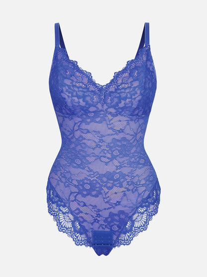 Willluxe Lace V Neck Full Bodysuit Underwear [BOGO]