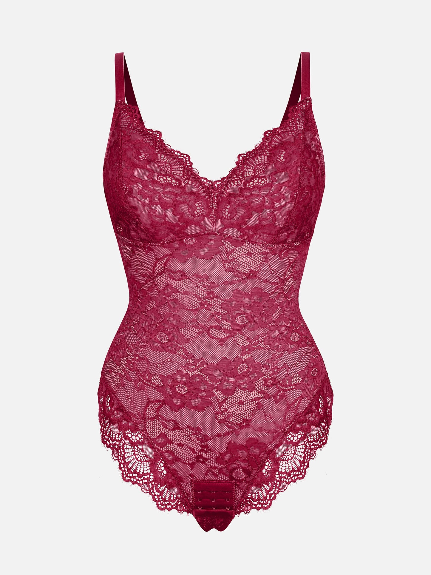 Willluxe Lace V Neck Full Bodysuit Underwear