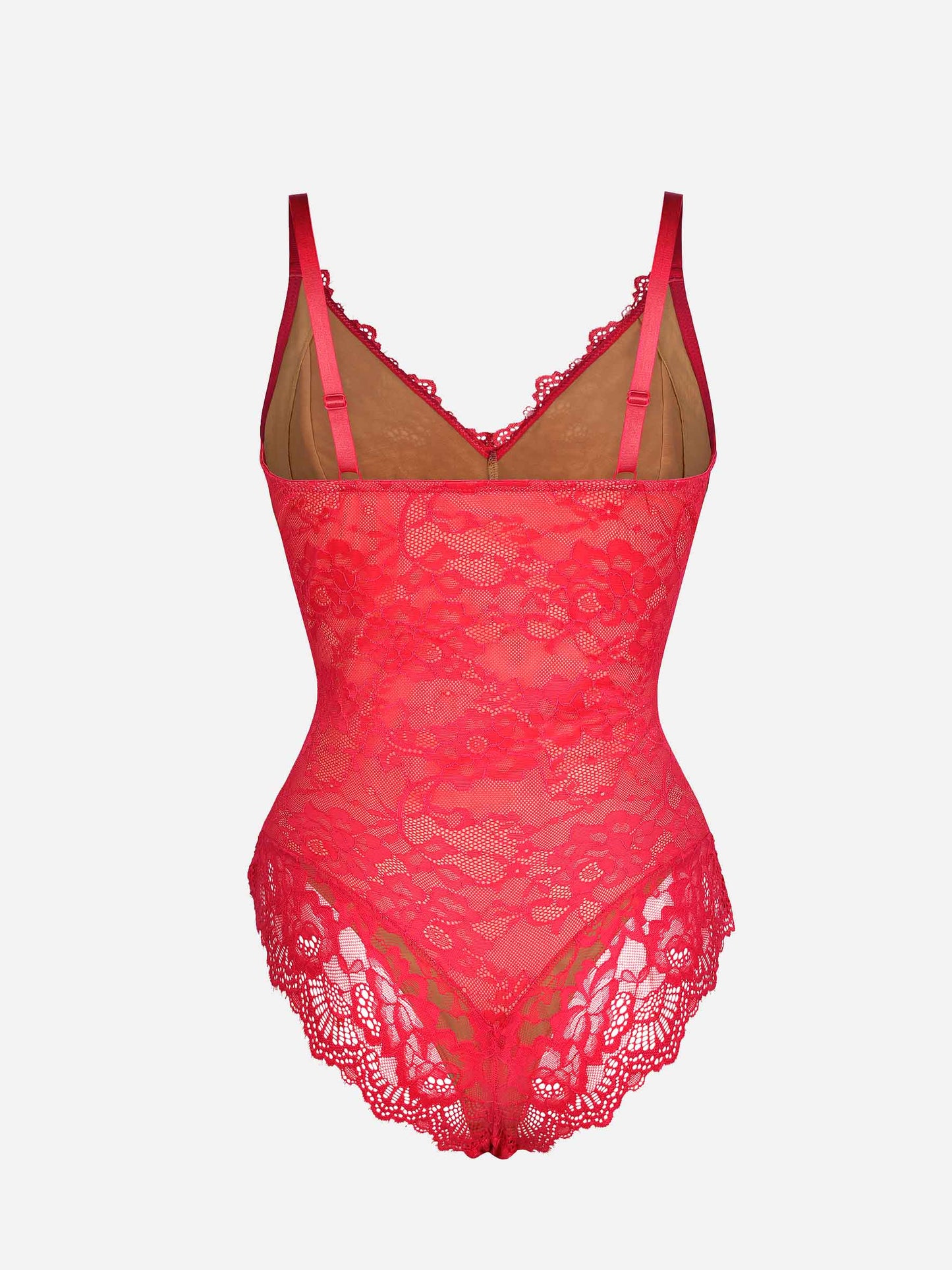 Willluxe Lace V Neck Full Bodysuit