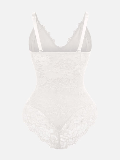 Willluxe Lace V Neck Full Bodysuit Underwear [BOGO]
