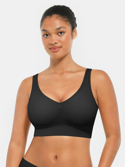 Willluxe Seamless Comfort Bra with Smoothing Support and Adjustable Straps