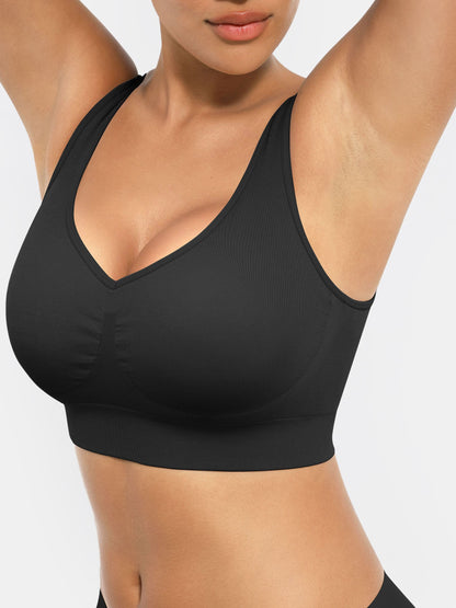 Willluxe Seamless Comfort Bra with Smoothing Support and Adjustable Straps