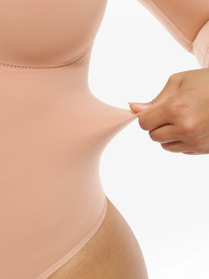 Willluxe Seamless Supportive Long Sleeve Tummy Control Bodysuit