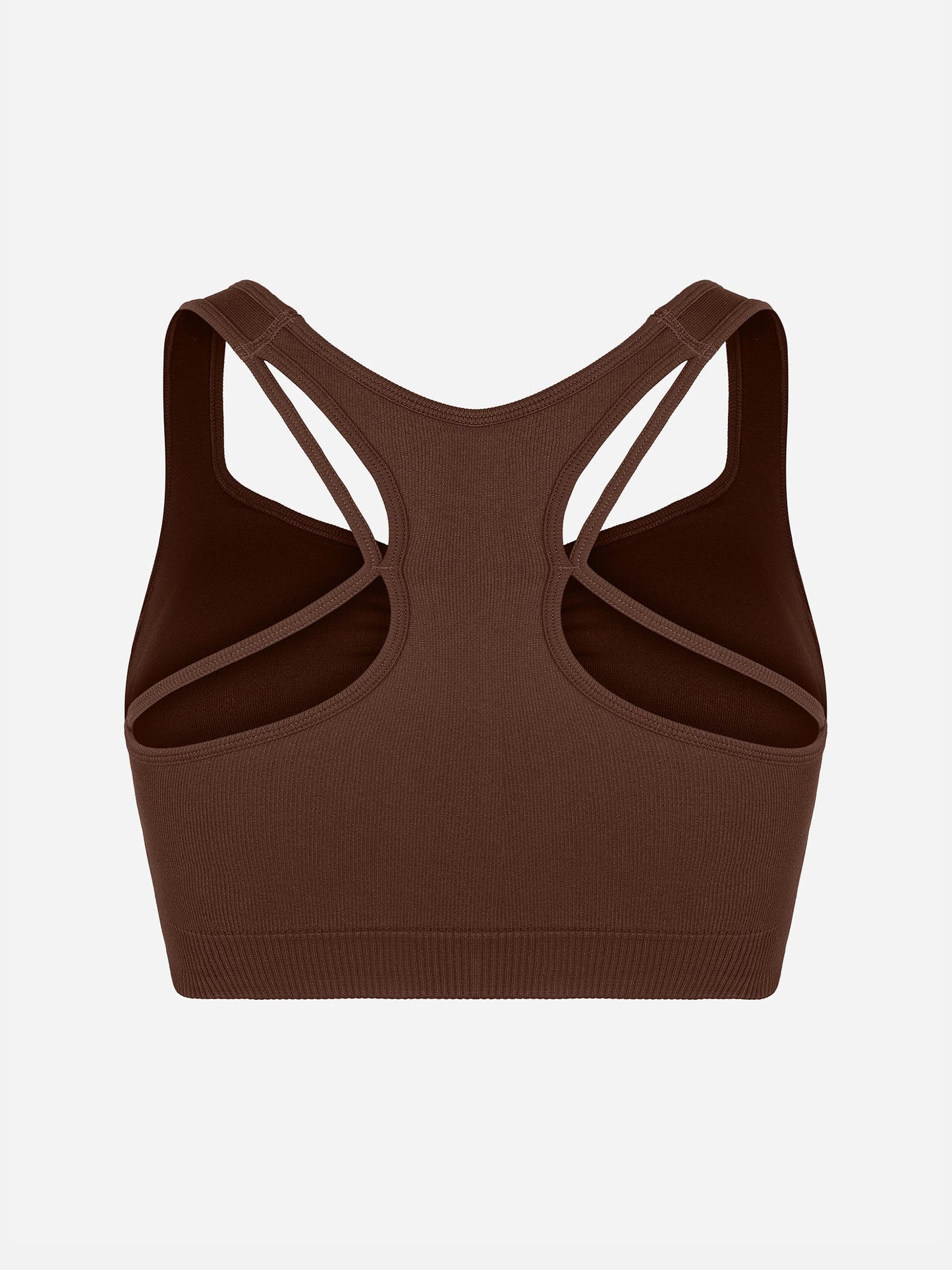 Willluxe Seamless Racerback Sports Bra with Removable Pads and Support Fit