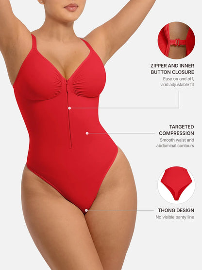 Willluxe Tummy Control Seamless Zipper Shaping Bodysuit [BOGO]