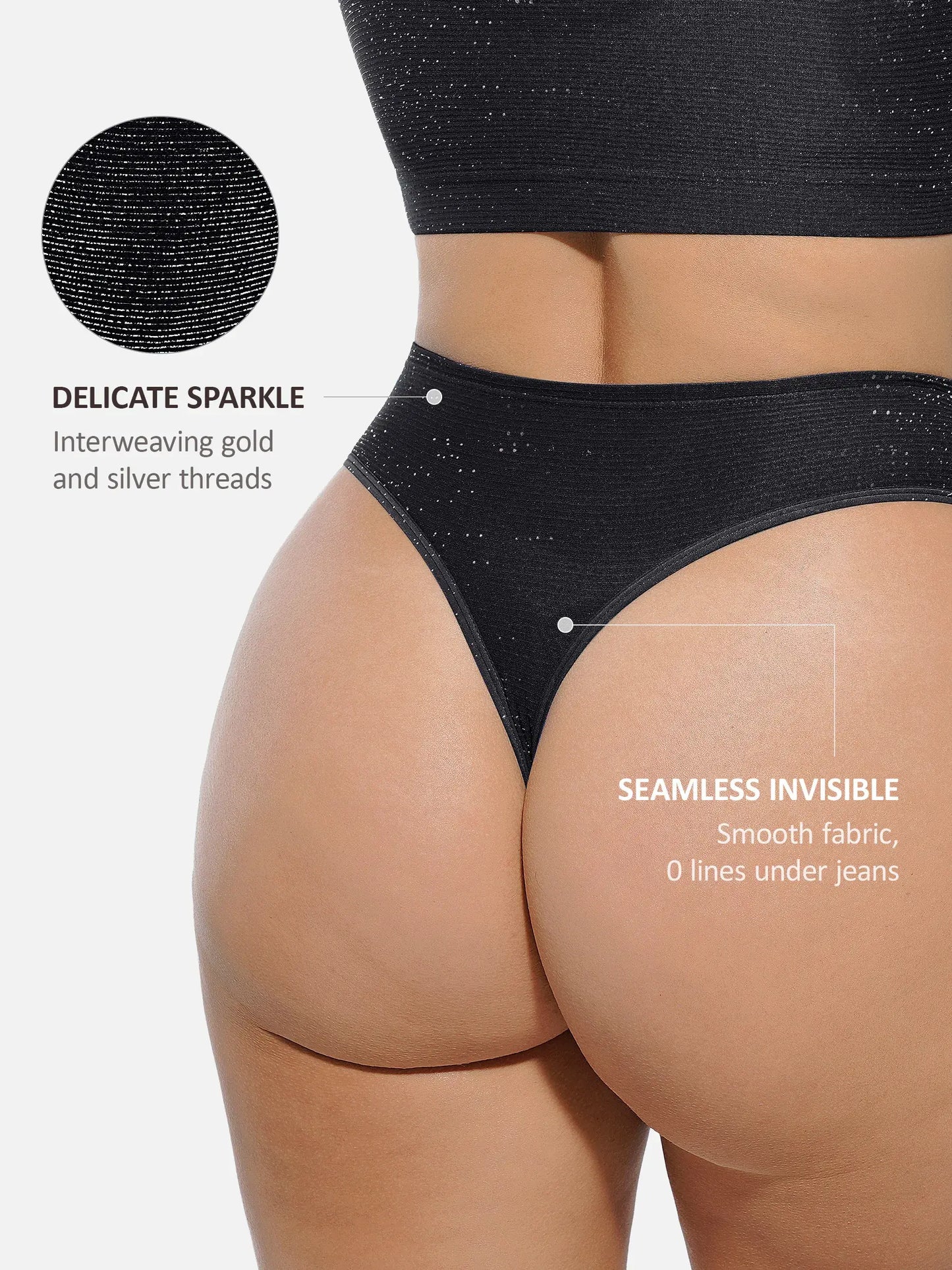 Willluxe Seamless Shimmer Low-Rise Thong