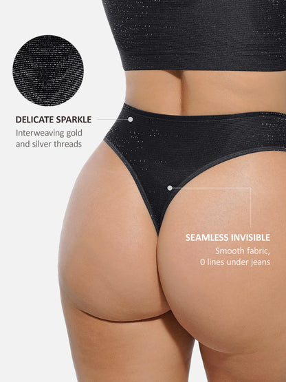 Willluxe Seamless Shimmer Low-Rise Thong