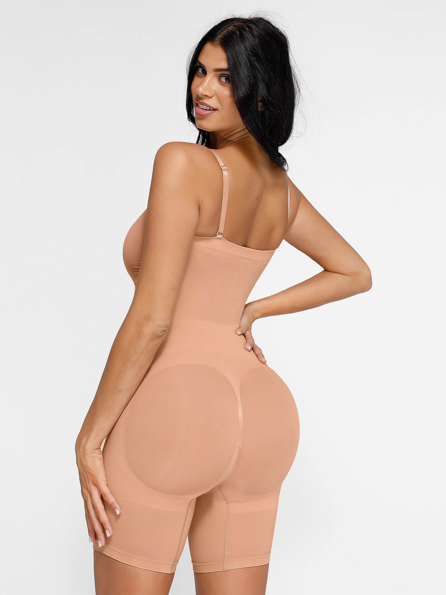 Willluxe Seamless Strapless Bodysuit with Removable Straps