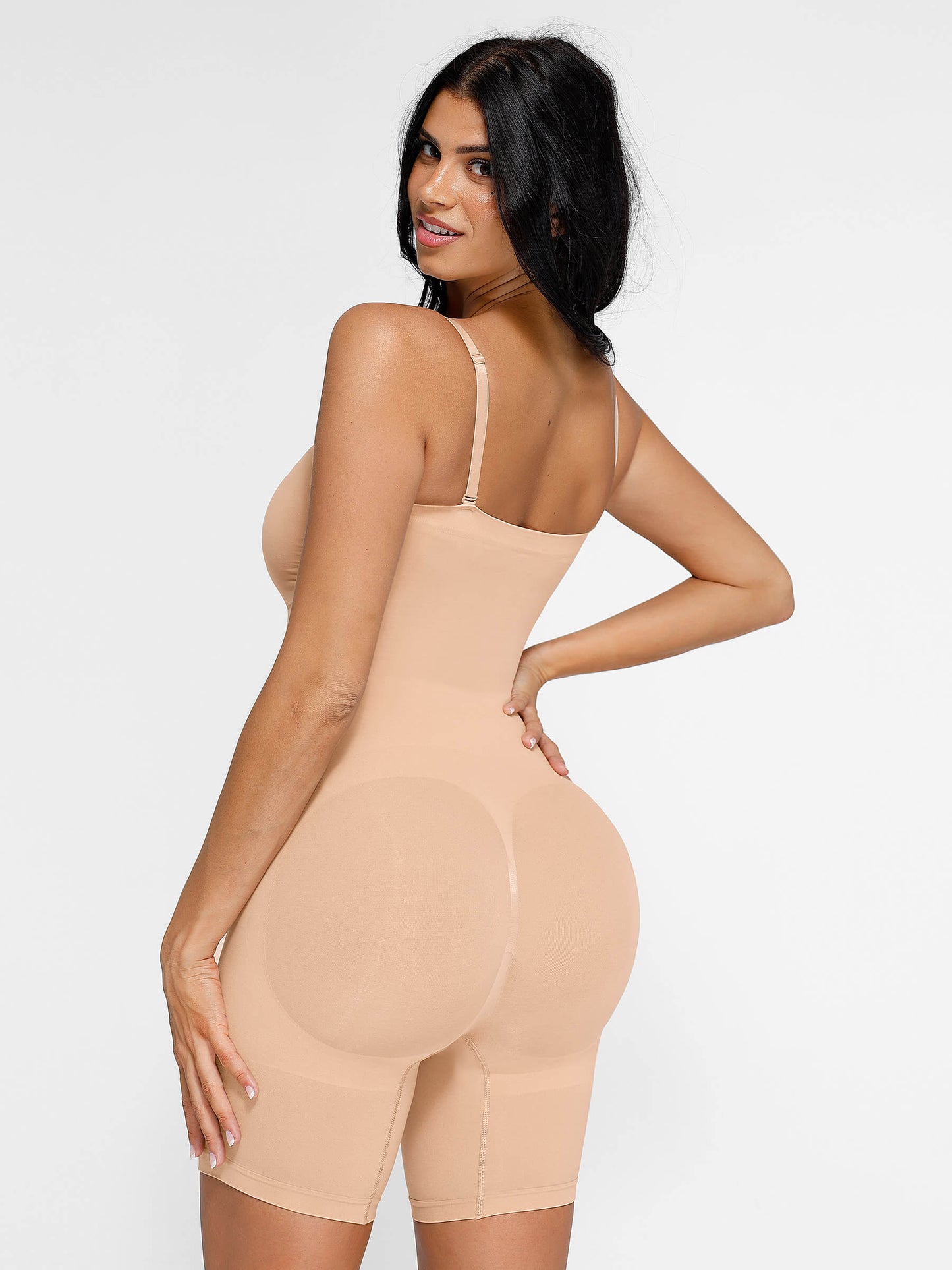 Willluxe Seamless Strapless Bodysuit with Removable Straps