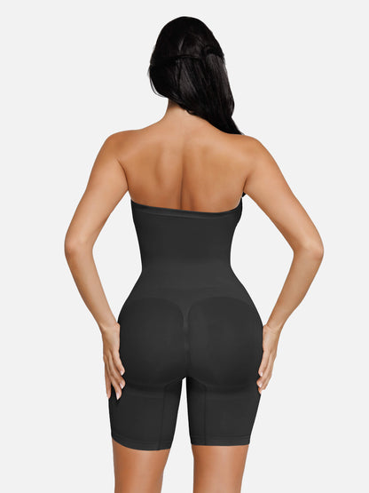 Willluxe Seamless Strapless Bodysuit with Removable Straps