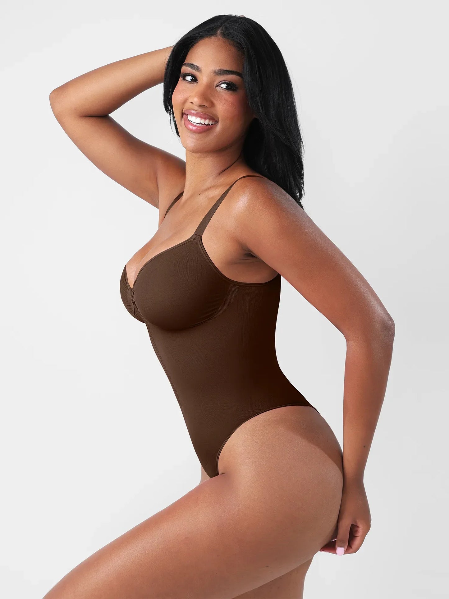 Willluxe Seamless Tummy Control Zipper Sculpt and Support Bodysuit