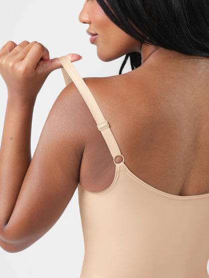 Willluxe Seamless Tummy Control Zipper Sculpt and Support Bodysuit