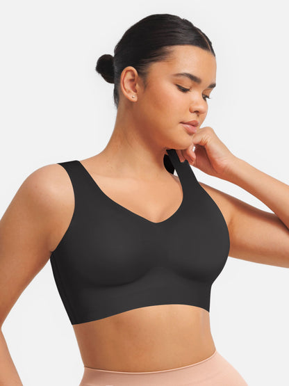 Willluxe Seamless V Neck Comfort Fit Everyday Bra