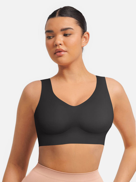 Willluxe Seamless V Neck Comfort Fit Everyday Bra