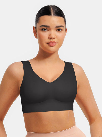 Willluxe Seamless V Neck Comfort Fit Everyday Bra