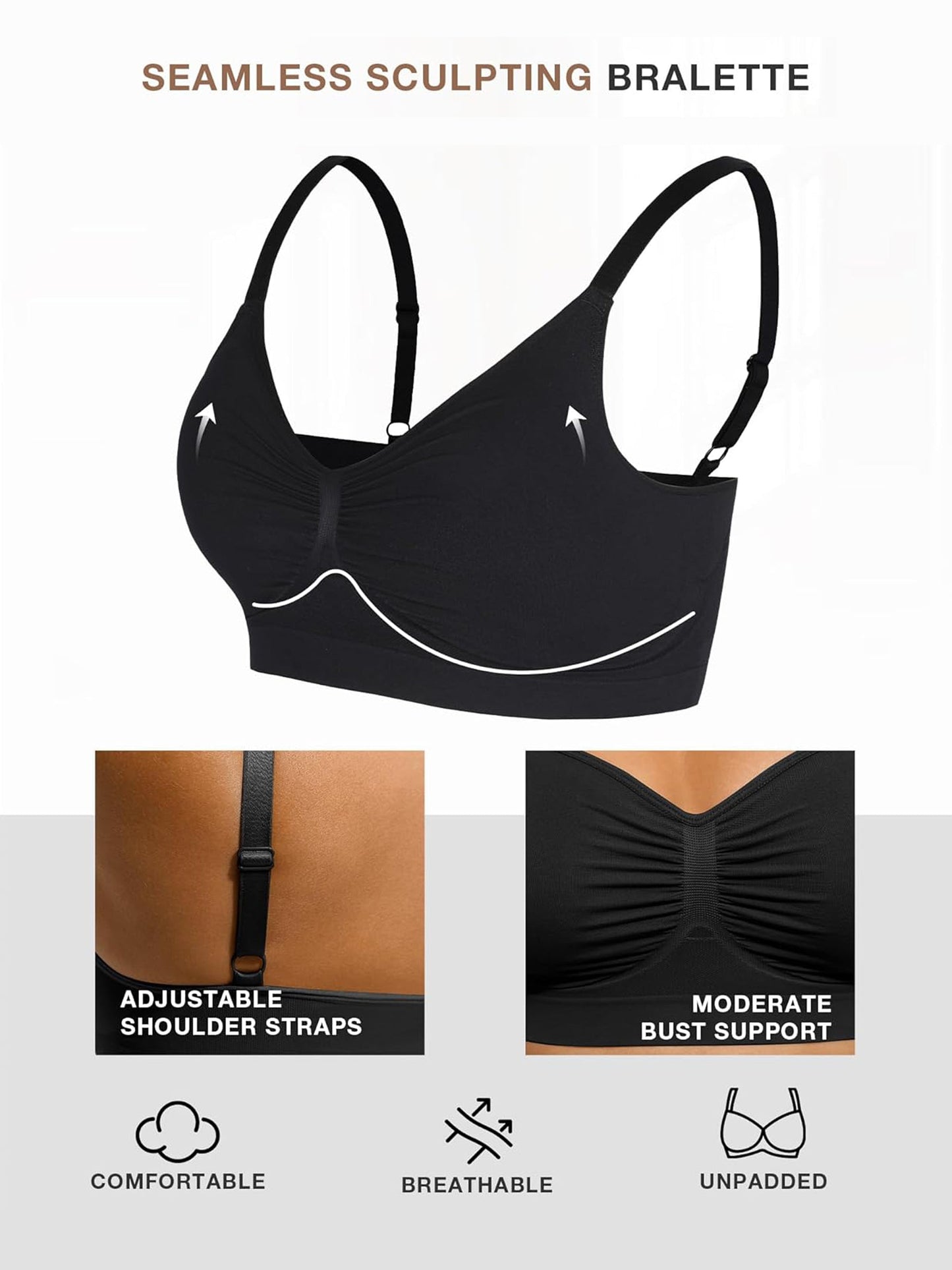 Willluxe Seamless Wireless Bra Bundle