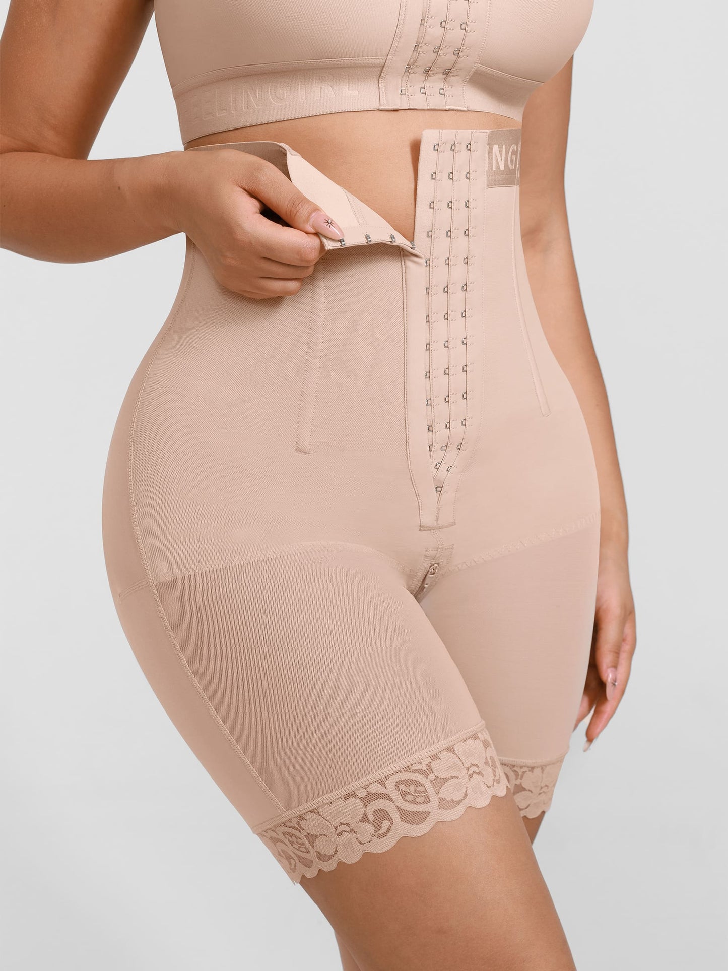 Willluxe Steel-Boned High-Waist Shaper
