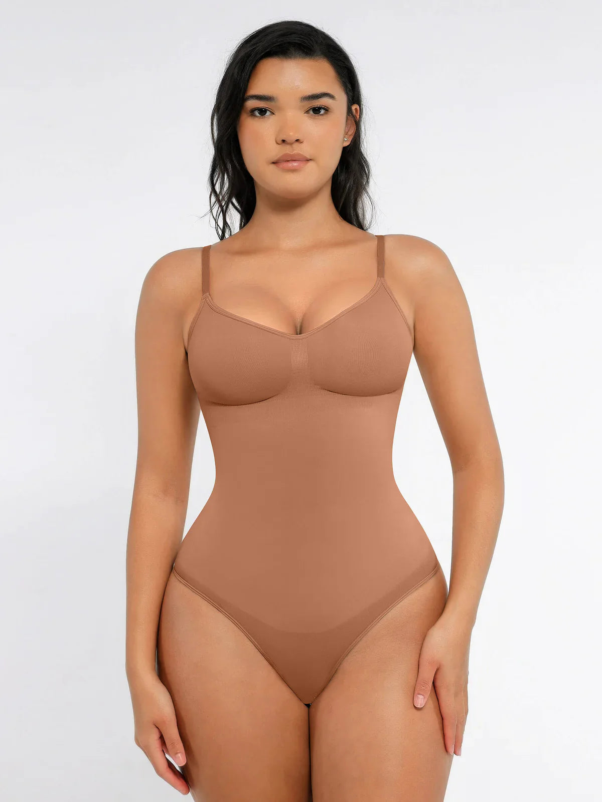 Willluxe Tummy Control Seamless Thong Bodysuit