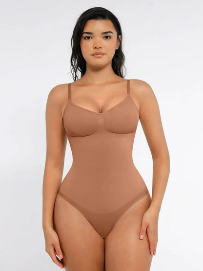 Willluxe Tummy Control Seamless Thong Bodysuit