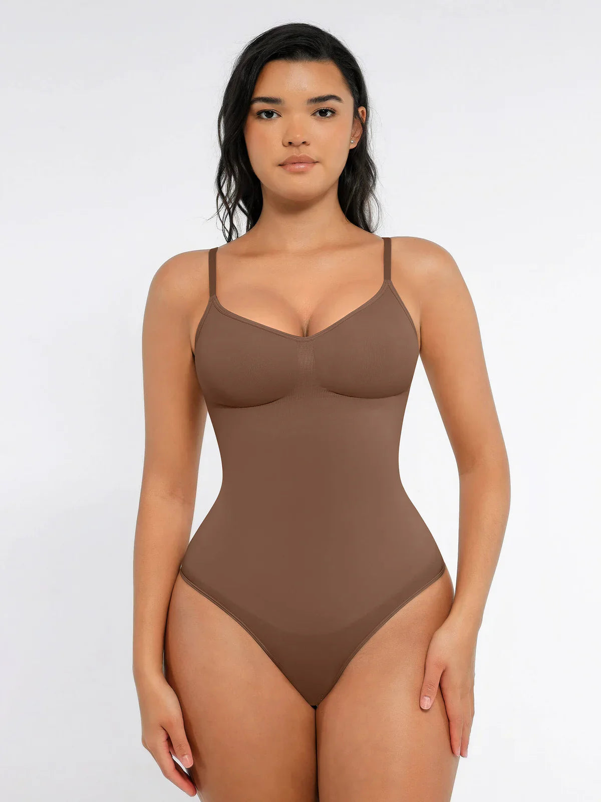 Willluxe Tummy Control Seamless Thong Bodysuit