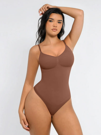 Willluxe Tummy Control Seamless Thong Bodysuit