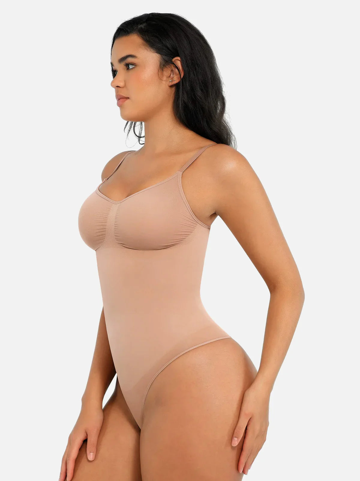 Willluxe Tummy Control Seamless Thong Bodysuit