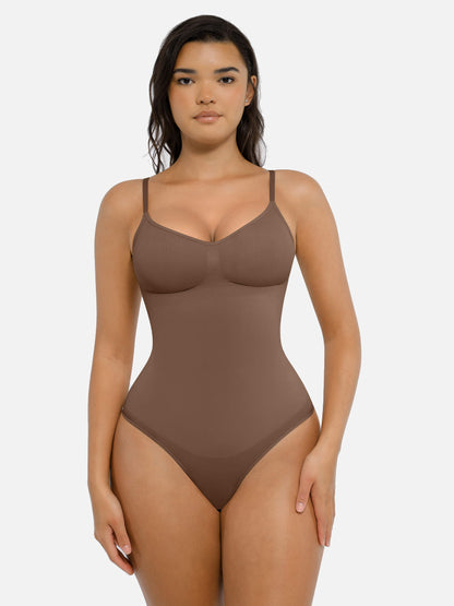 Willluxe Tummy Control Seamless Thong Bodysuit