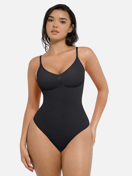 Willluxe Tummy Control Seamless Thong Bodysuit