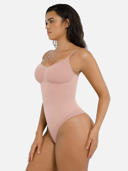 Willluxe Tummy Control Seamless Thong Bodysuit