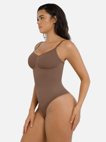 Willluxe Tummy Control Seamless Thong Bodysuit
