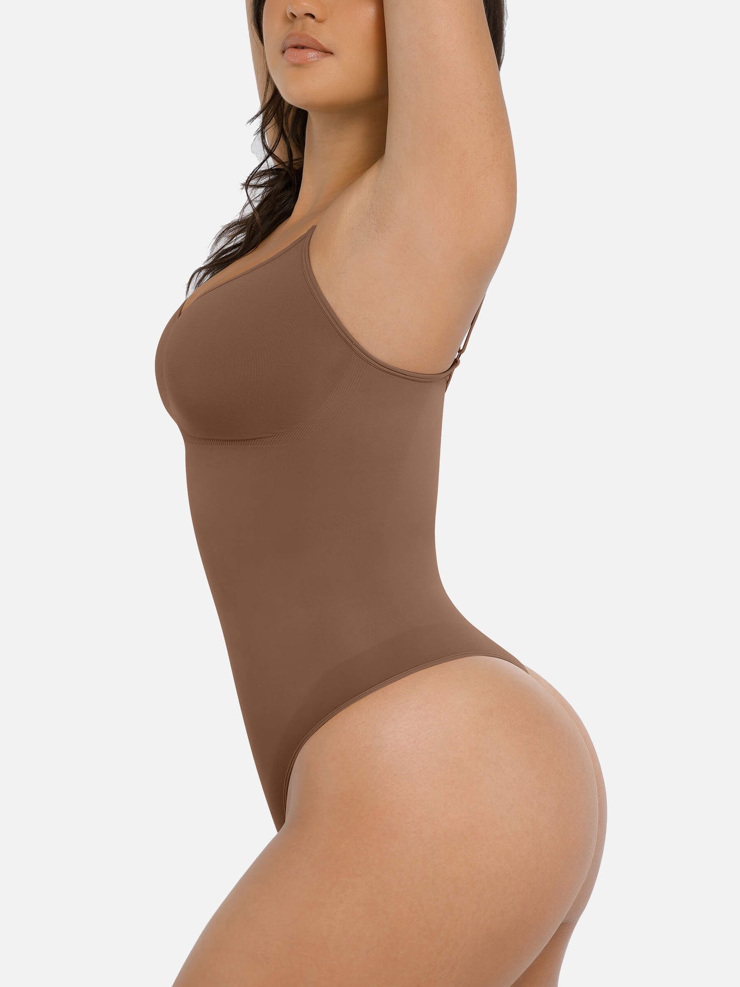 Willluxe Tummy Control Seamless Thong Bodysuit