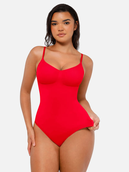 Willluxe Tummy Control Seamless Thong Bodysuit