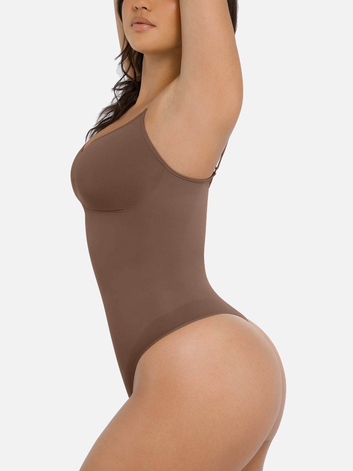 Willluxe Tummy Control Seamless Thong Bodysuit