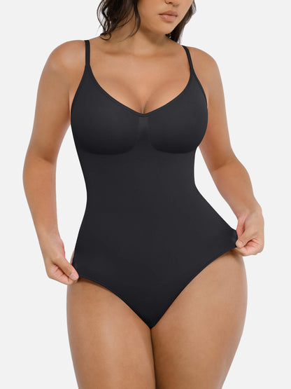 Willluxe Tummy Control Seamless Thong Bodysuit