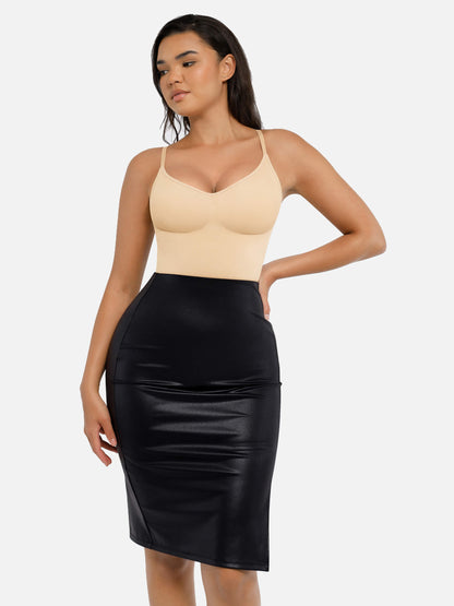 Willluxe Tummy Control Seamless Thong Bodysuit