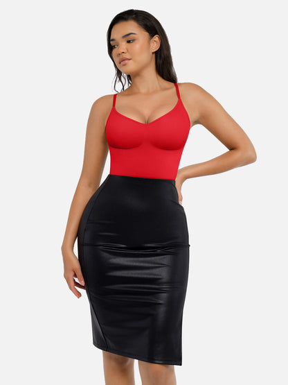 Willluxe Tummy Control Seamless Thong Bodysuit