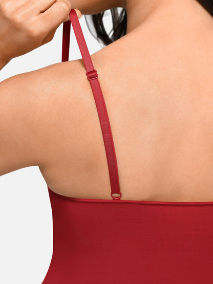 Willluxe V Neck Elegant Lace Sculpting Thongs Bodysuit