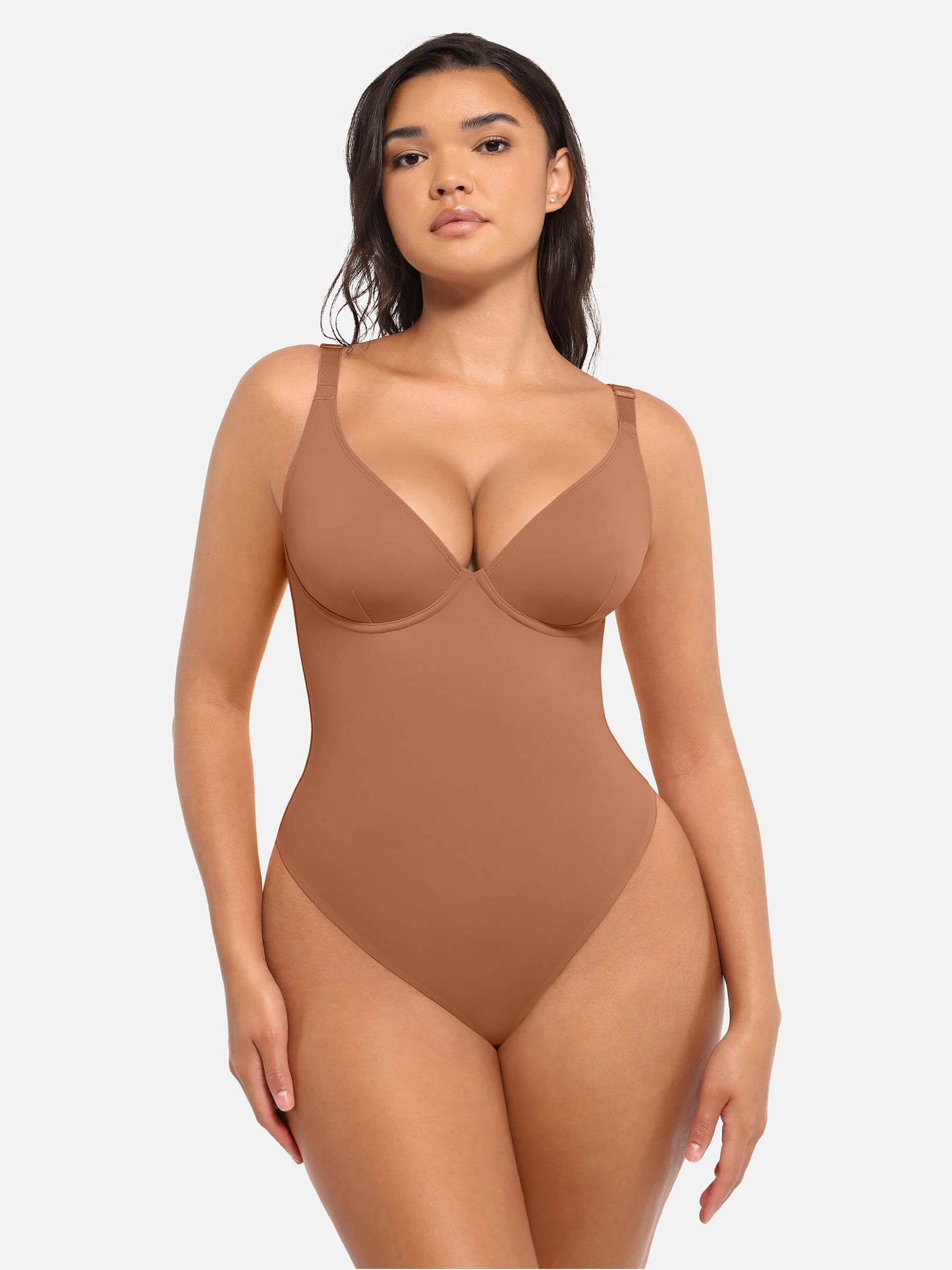 Willluxe Deep V Neck Tummy Control Shapewear Bodysuit [BOGO]