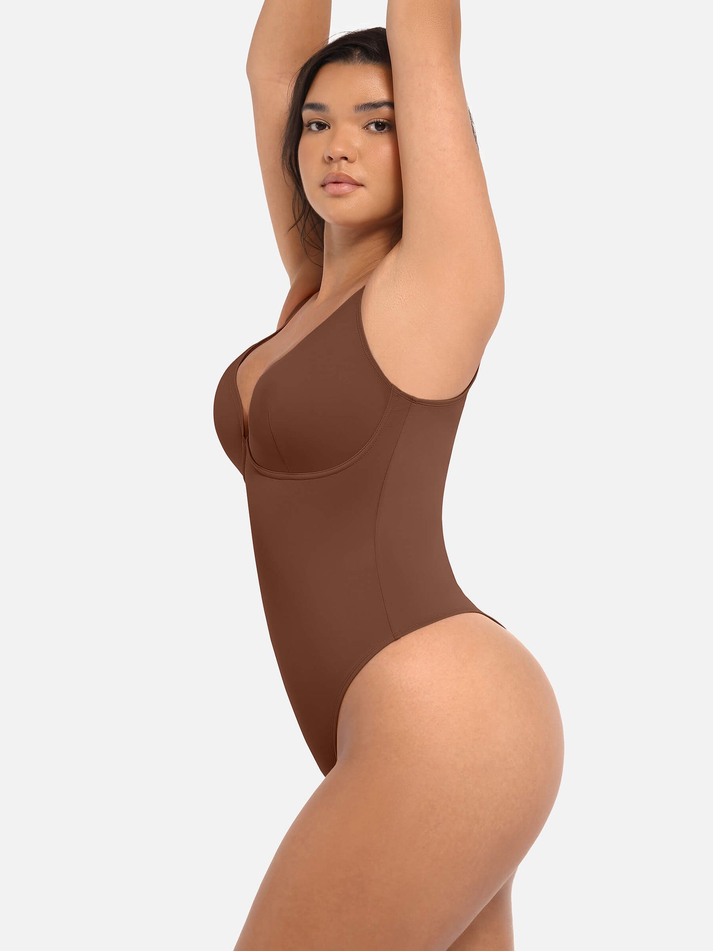 Willluxe V Neck Tummy Control Bodysuit