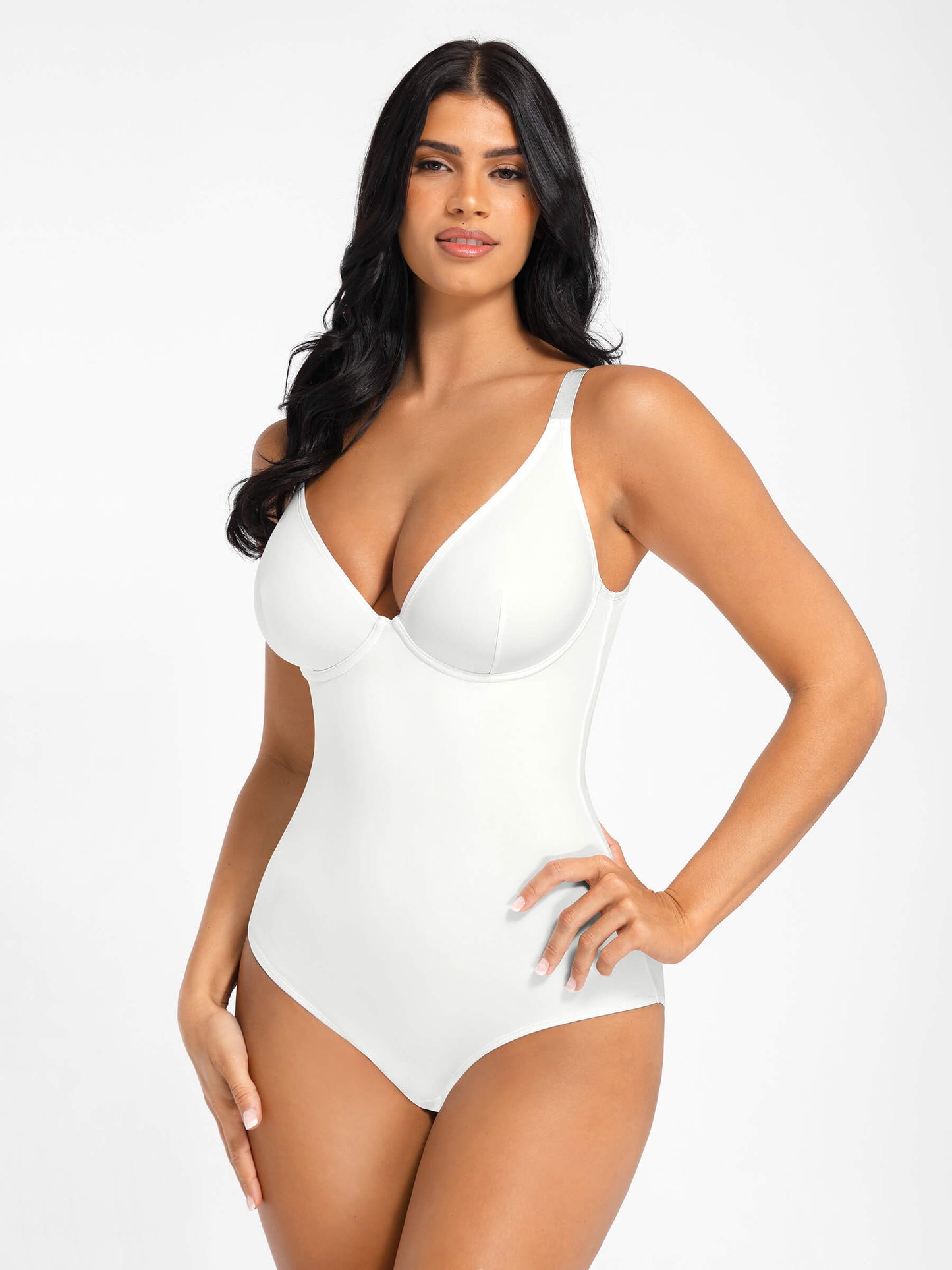 Willluxe V Neck Tummy Control Bodysuit