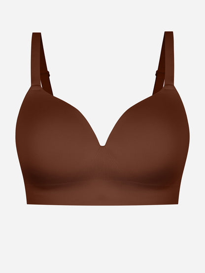 Willluxe Wireless Seamless Push-Up V-neck Bra