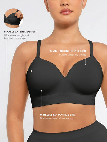 Willluxe Full Coverage Push-Up Comfort Wireless Bra