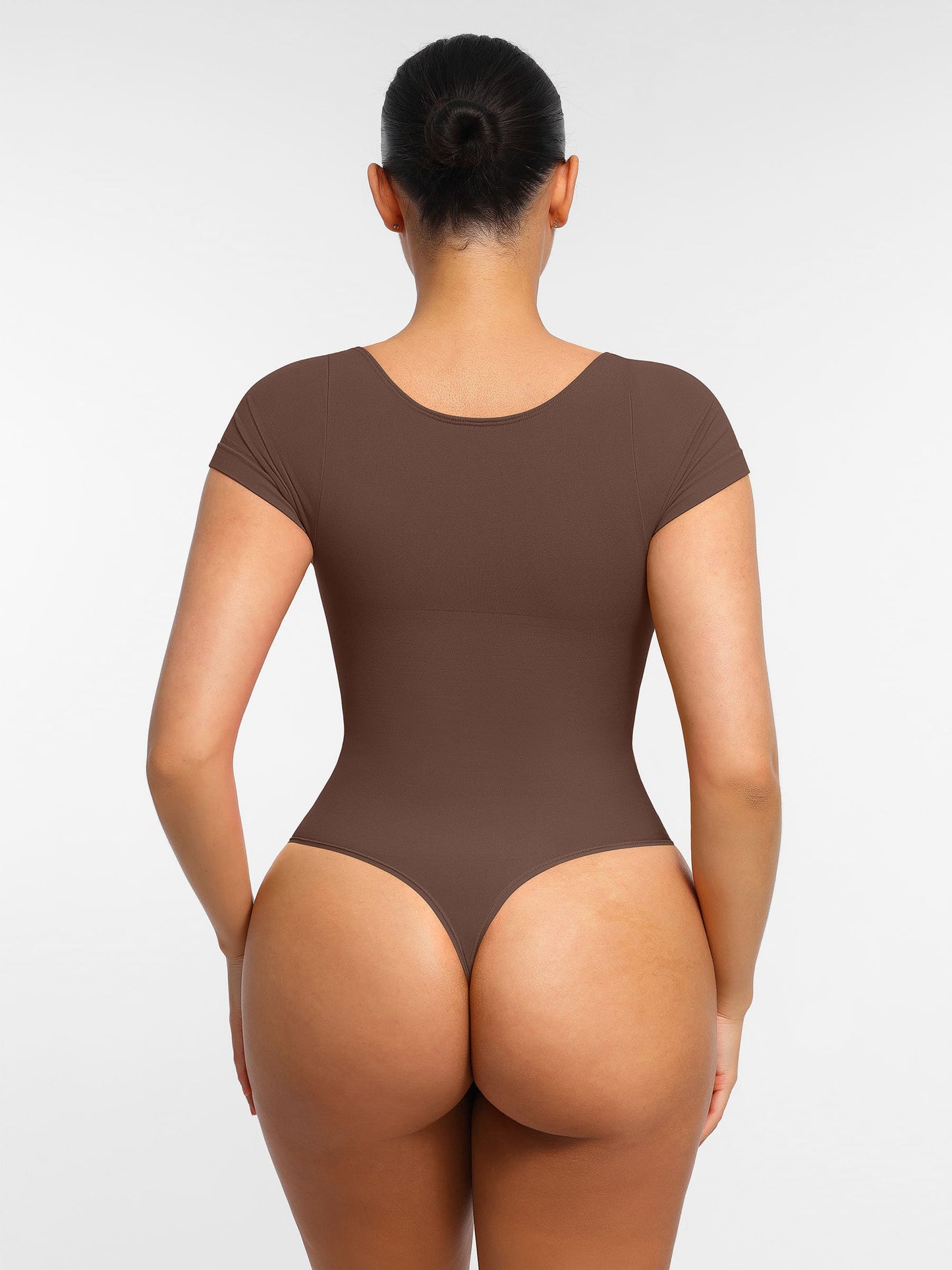 Willluxe Tummy Control Seamless Short-Sleeve Bodysuit