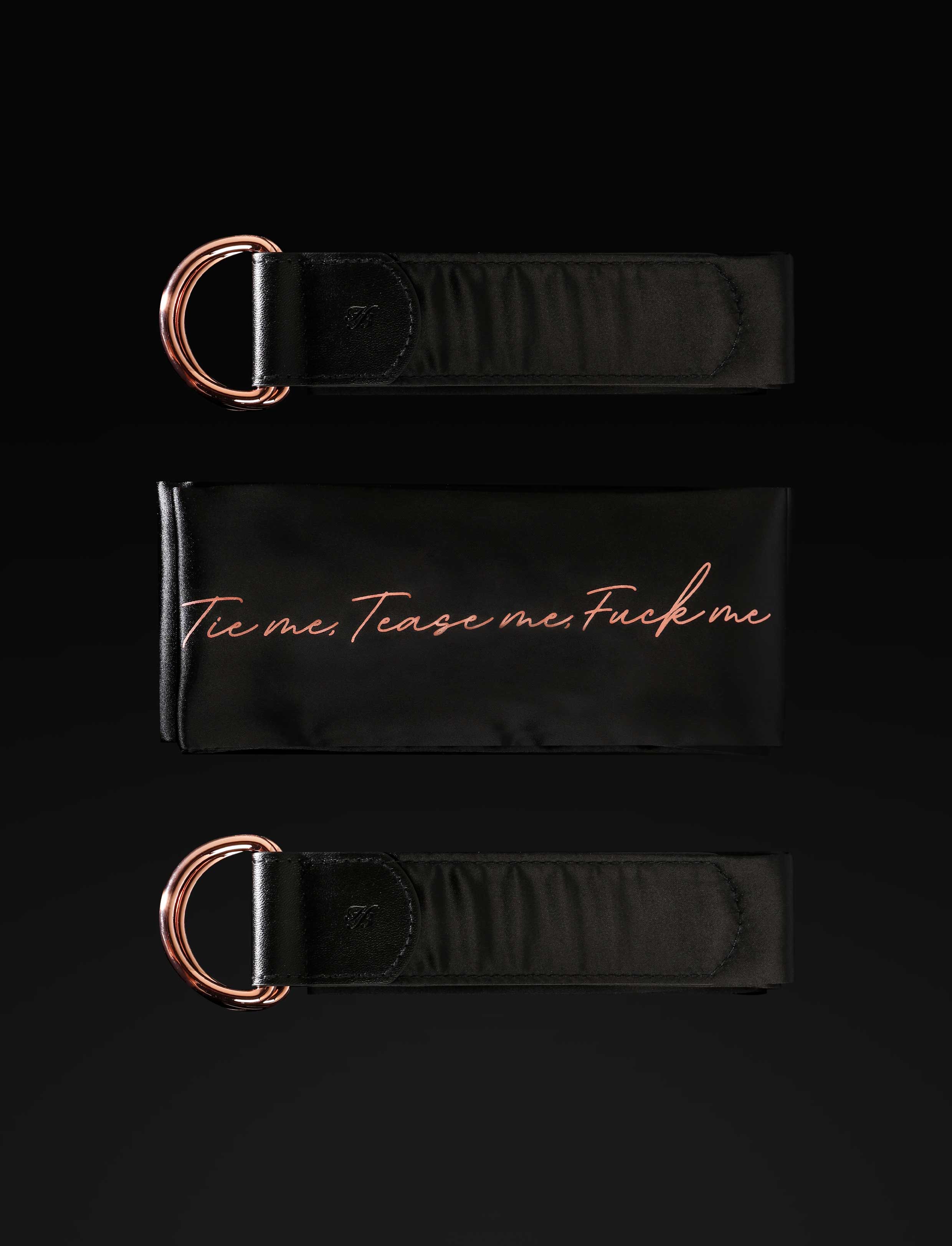 Deluxe Black Satin Bondage Kit