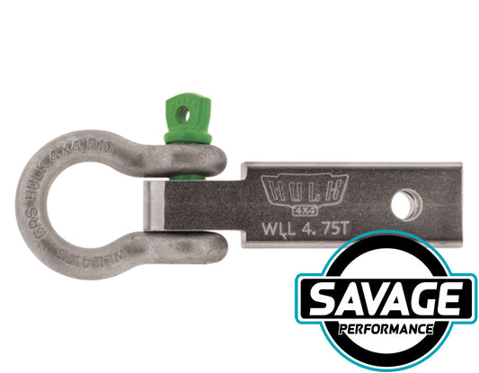 Hulk 4x4 Recovery Hitch 185mm with Bow Shackle *Savage Performance*